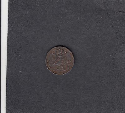 Beschrijving: 1/2 Cent WILLEM I